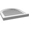 Ekena Millwork Round Top Surface Mount PVC Gable Vent: Functional, w/ 2"W x 2"P Brickmould Sill Frame, 20"W x 22"H GVPRT20X2203SF - alternate 4